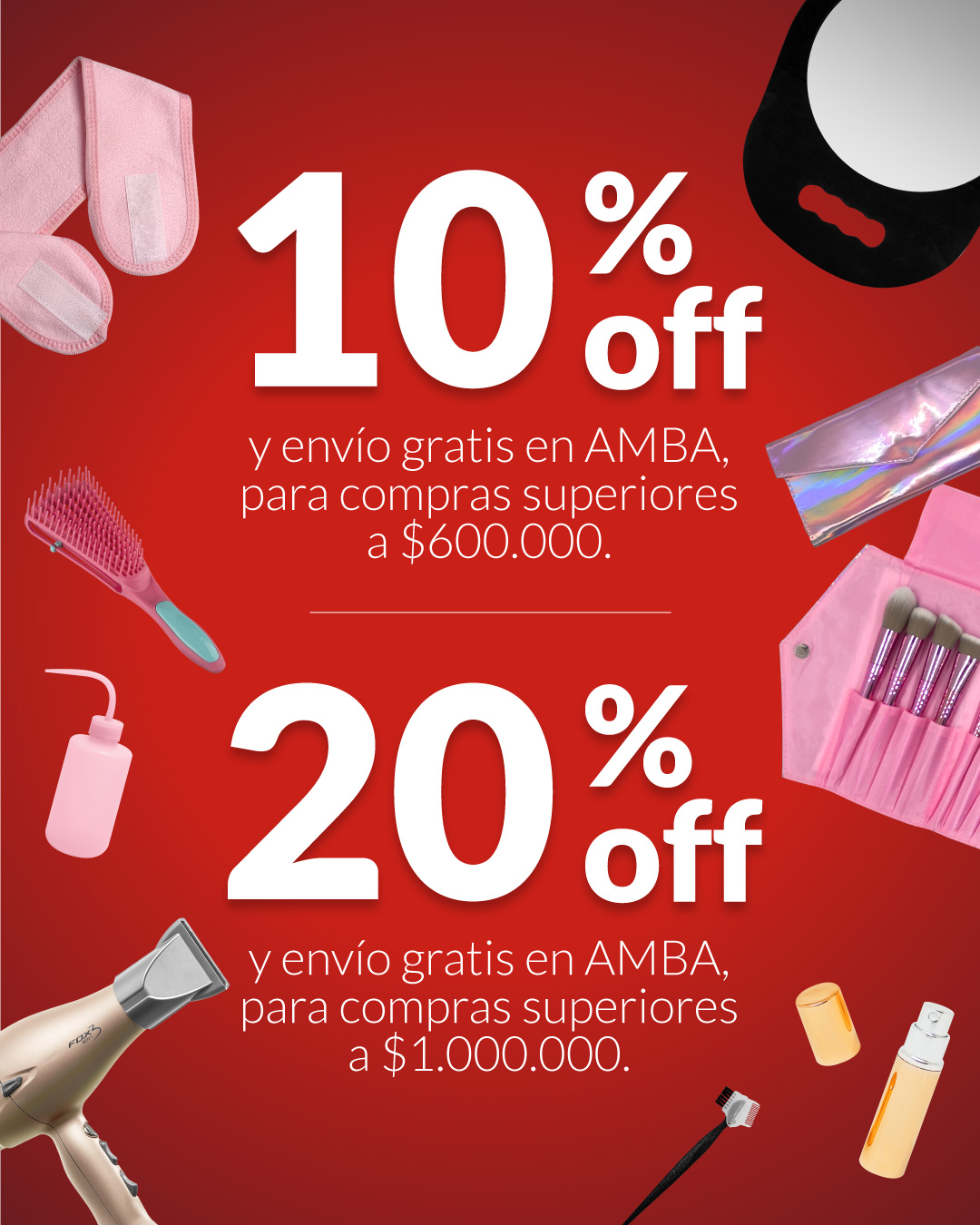 Hasta 20 % off